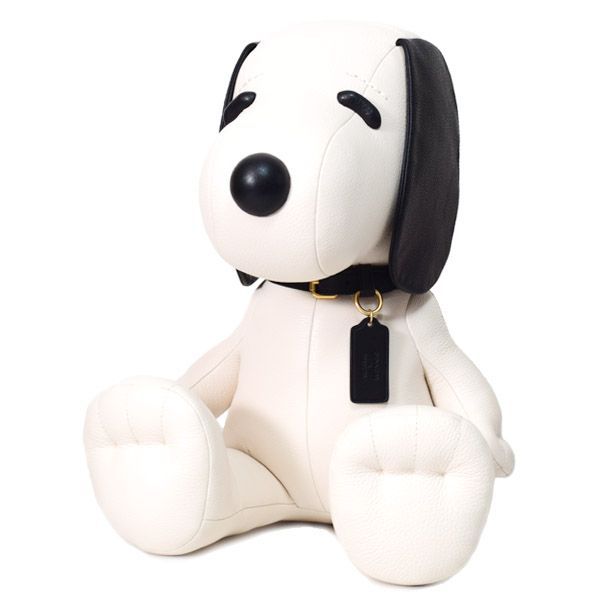 コーチ ぬいぐるみ スヌーピー COACH ぺブルレザー コラボ ピーナッツ