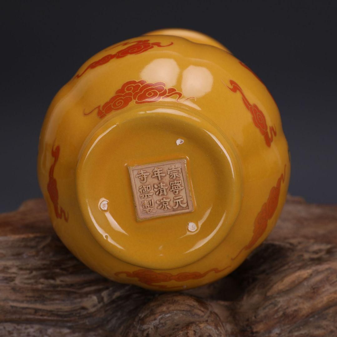 宋官窯開片釉梅瓶 景徳鎮 陶磁器 装飾品 現代工芸