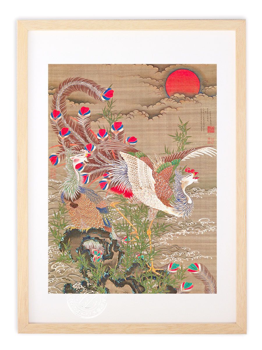 アンティークフランス ダマスク織 四つ葉紋クロス 赤糸小花✙＃刺繍