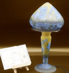 G63ドームナンシー 吊り卓上照明 アンテルカレール 被せガラス 47cm