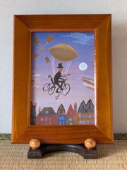 真作 希少】「月神の柵」華厳譜内の一柵（額装） 棟方志功 真作 希少