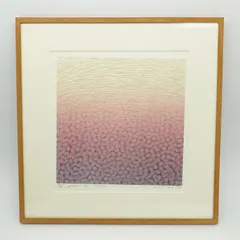 笠井正博 シルクスクリーン 宝石箱シリーズ le perle (p) サイン入り