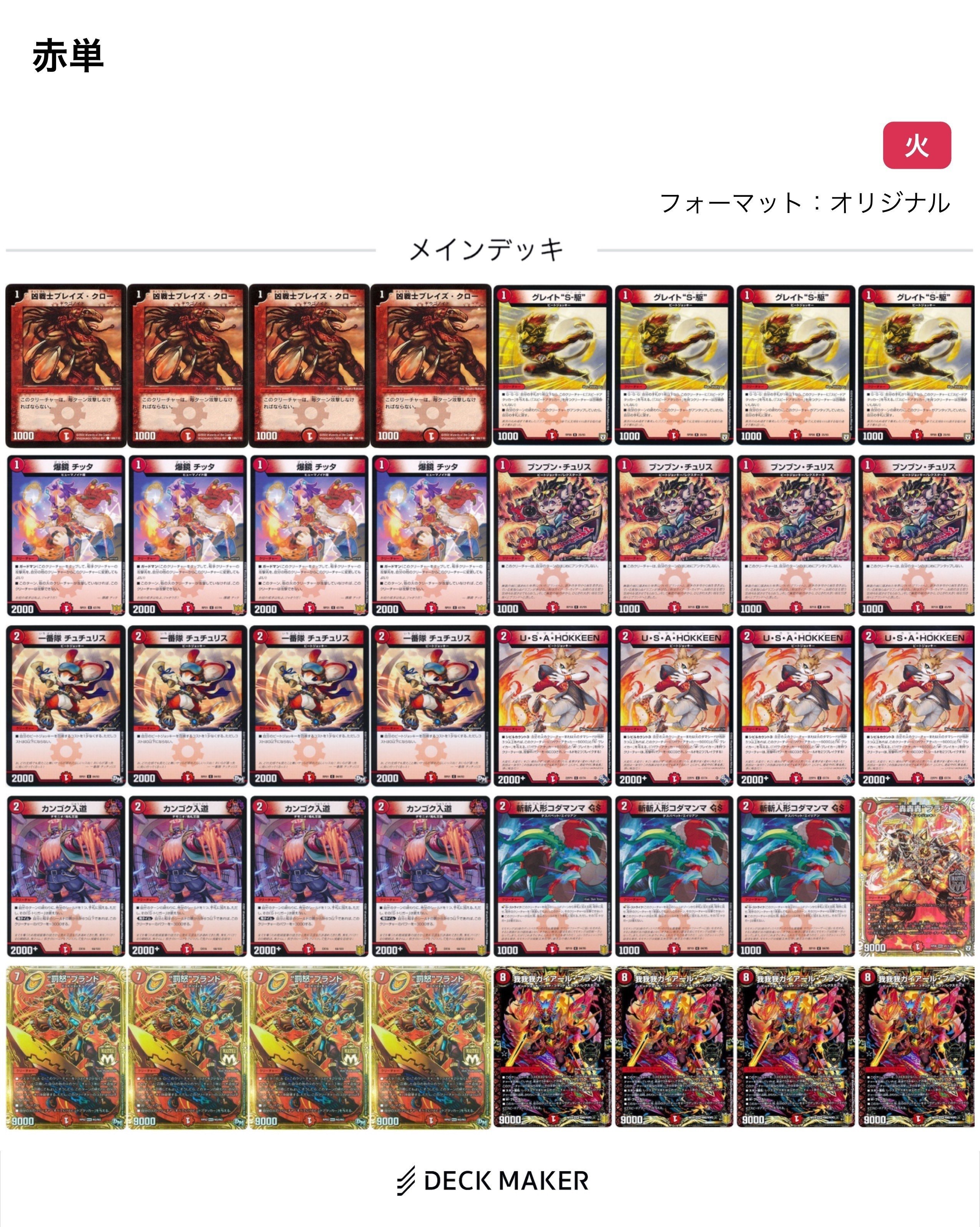 アナカラーグラスパー デッキパーツ デュエル・マスターズ アナカラー