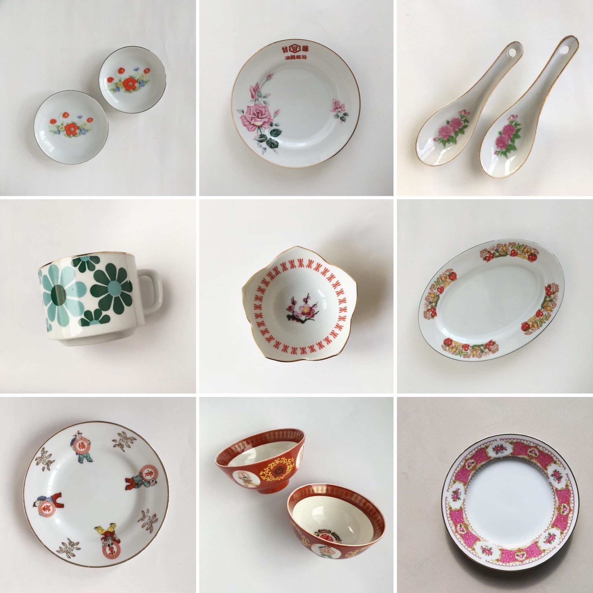 台湾の古いものたち／「オールド大同」のたのしみ（大同磁器の食器