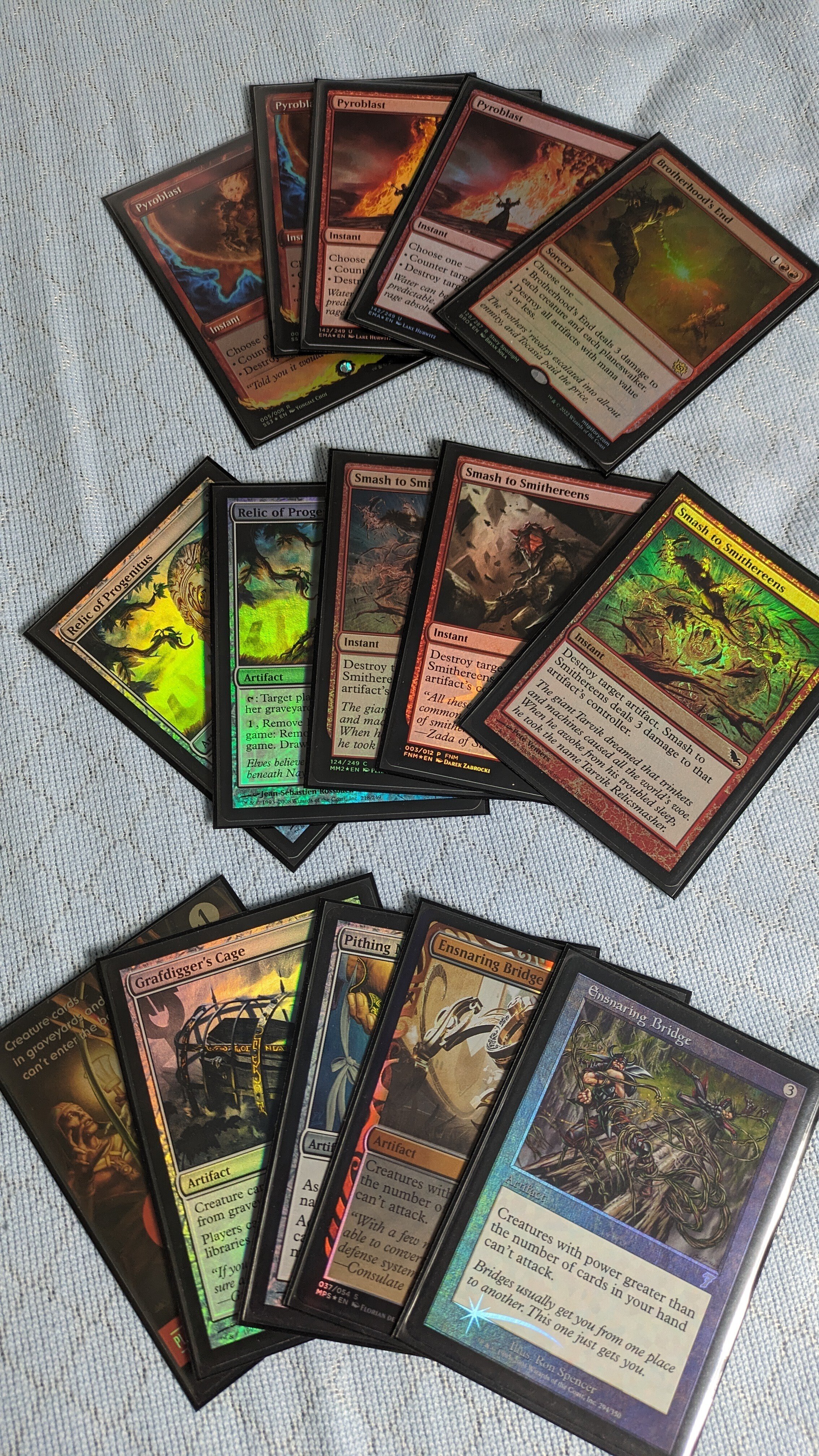 MTG 虹色の眺望 乾燥台地 樹木茂る山麓 EXP FOIL 3枚セット MTG 虹色の