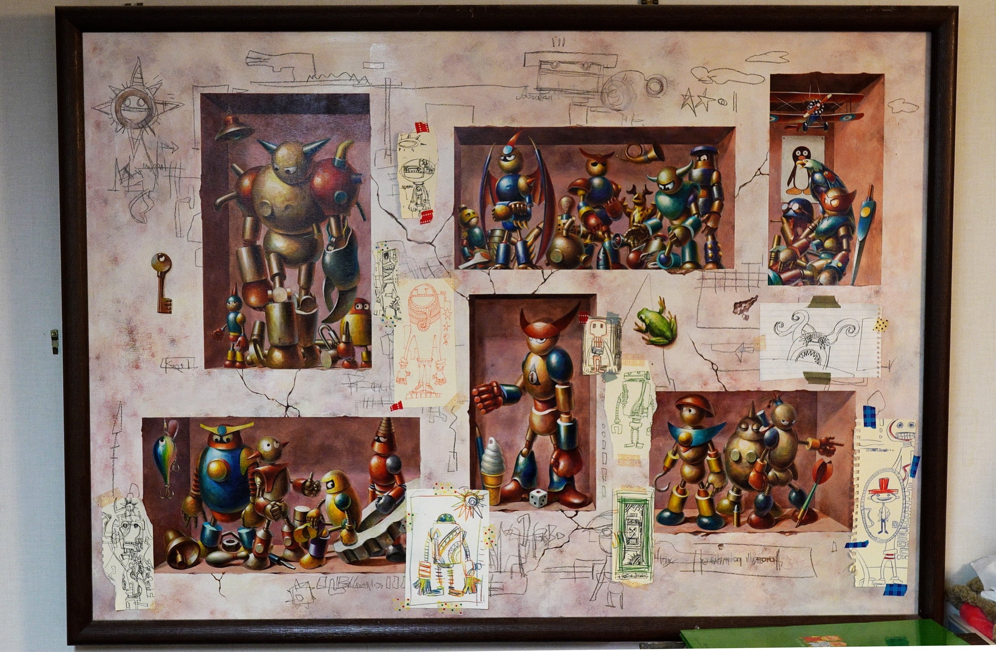 vintage ビンテージ m.sato 絵画油絵 作家