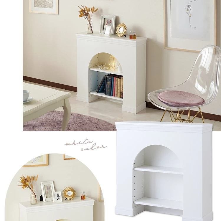 マントルピース(アーチ型引き出し付)