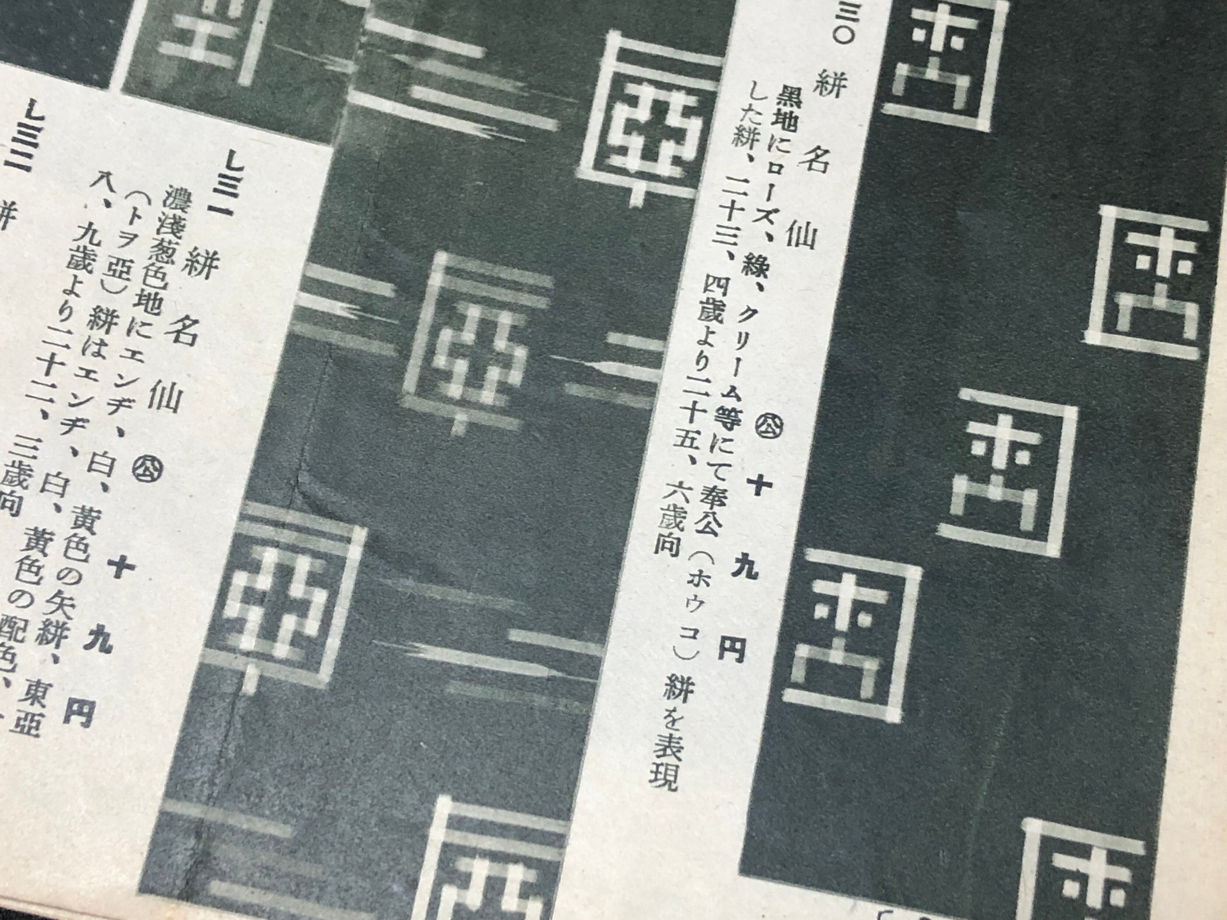 戦闘機柄 着物 子供服 古布 戦前 戦争 戦時資料 飛行機 戦闘機柄 着物