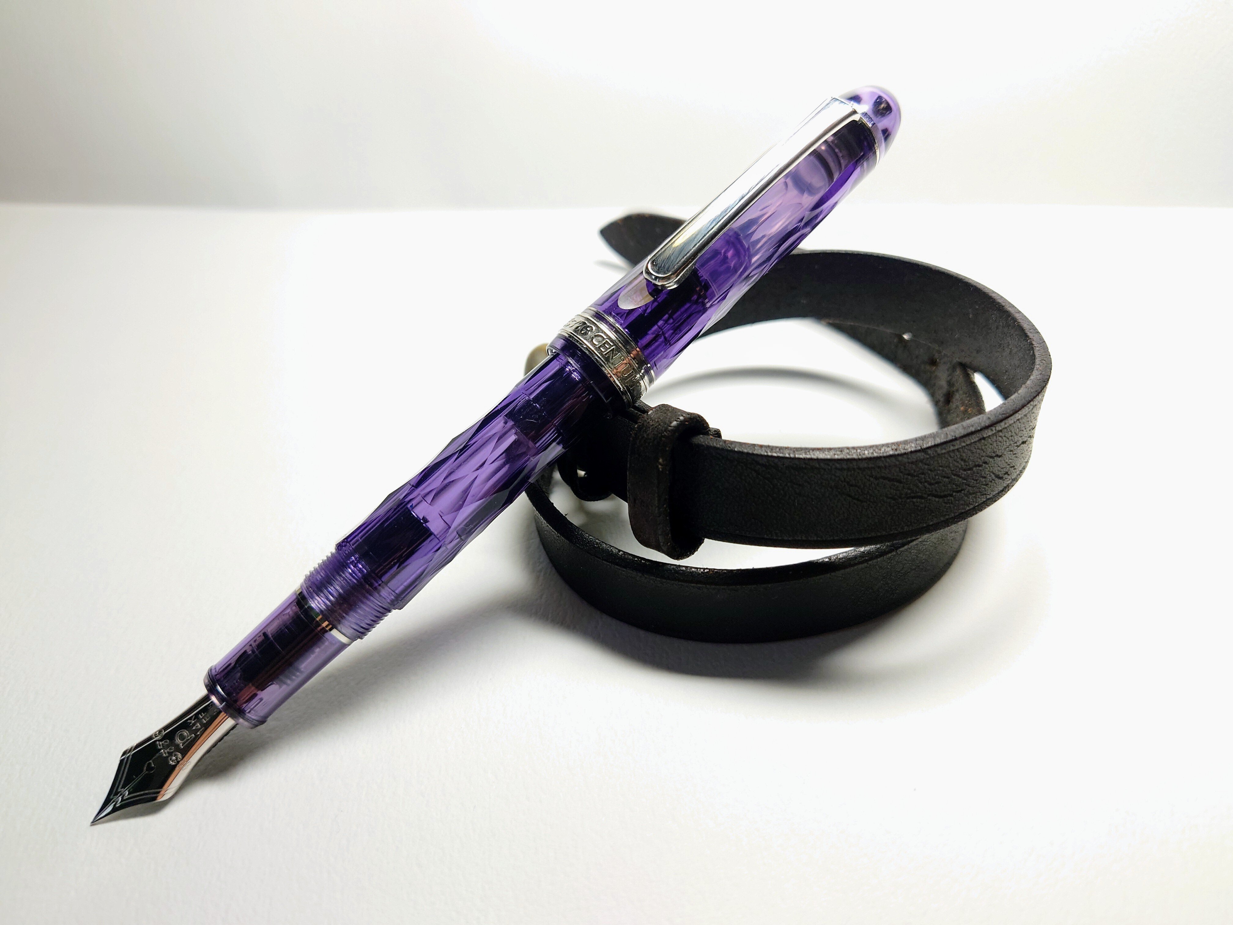 美品・希少] プラチナ万年筆 紫雲(字幅EF)#3776センチュリー