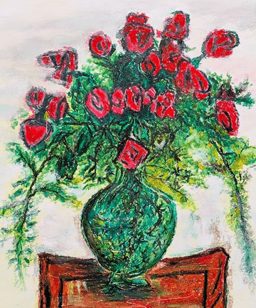 学芸美術 画家の心 第44回「梅原龍三郎 黒薔薇 1940年作」｜黒川