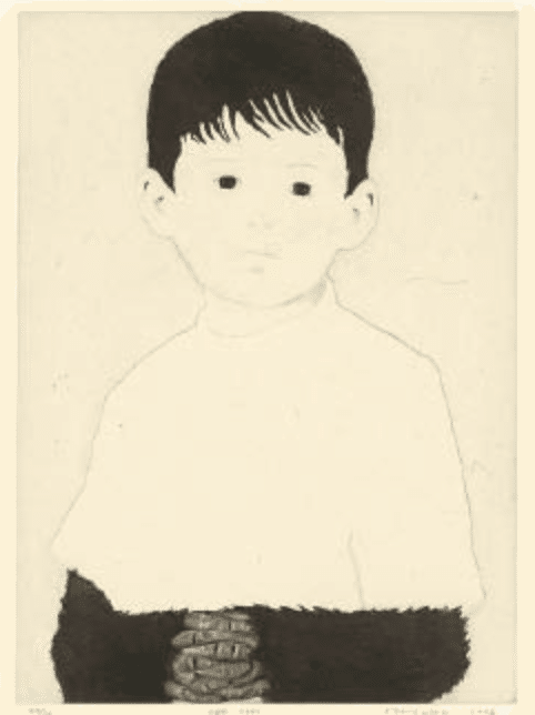 山本麻友香】 版画/エッチング アクアチント「ape arm」1986年 査定