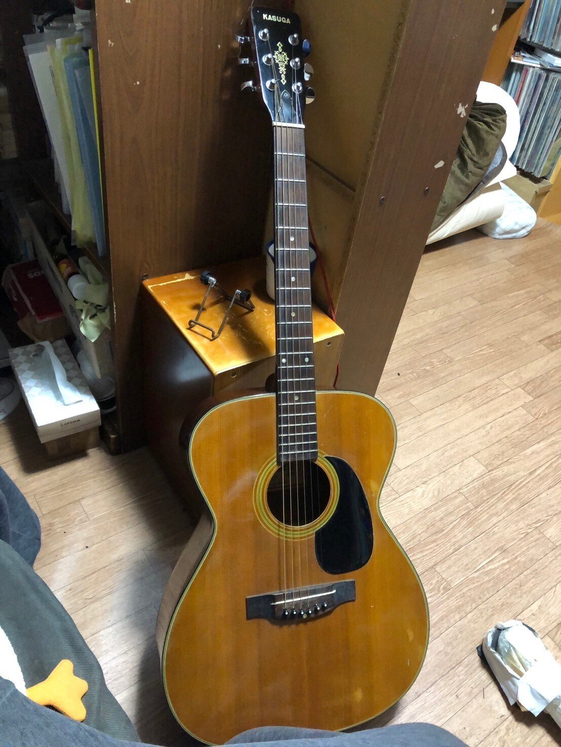 日本の古いギター 「春日ギター」 ウッドショック｜（花鳥風月）ikesan