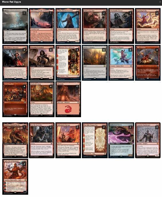 MTG スタンダード 赤単 デッキパーツ MTG スタンダード 赤単 デッキパーツ