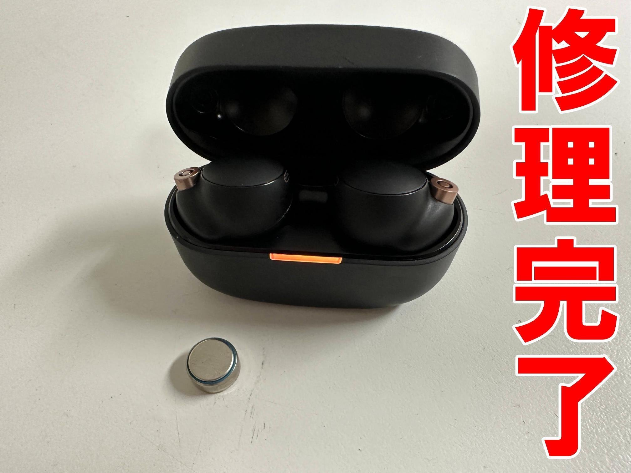 バッテリー純正新品交換済 SONY WF-1000XM4 ブラック バッテリー純正