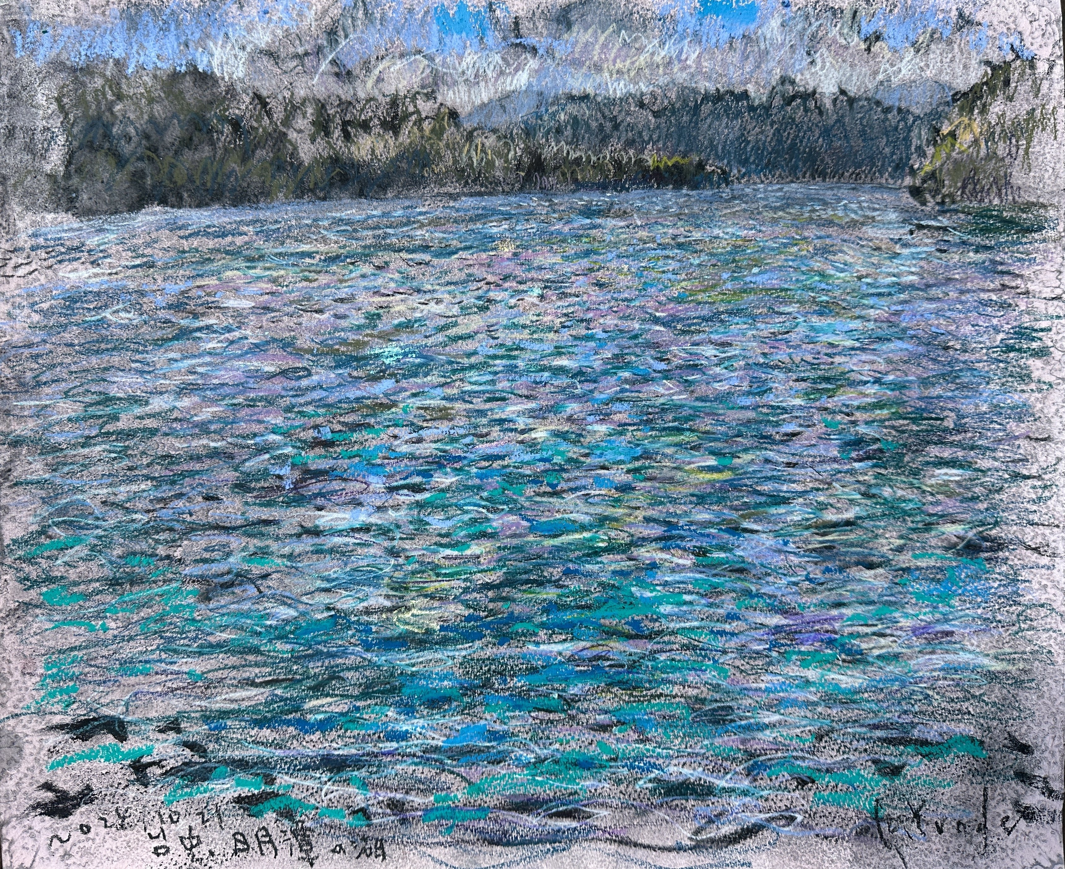 額縁付き】1度展示されたことのある油絵作品【F8号、1枚、サイン入り