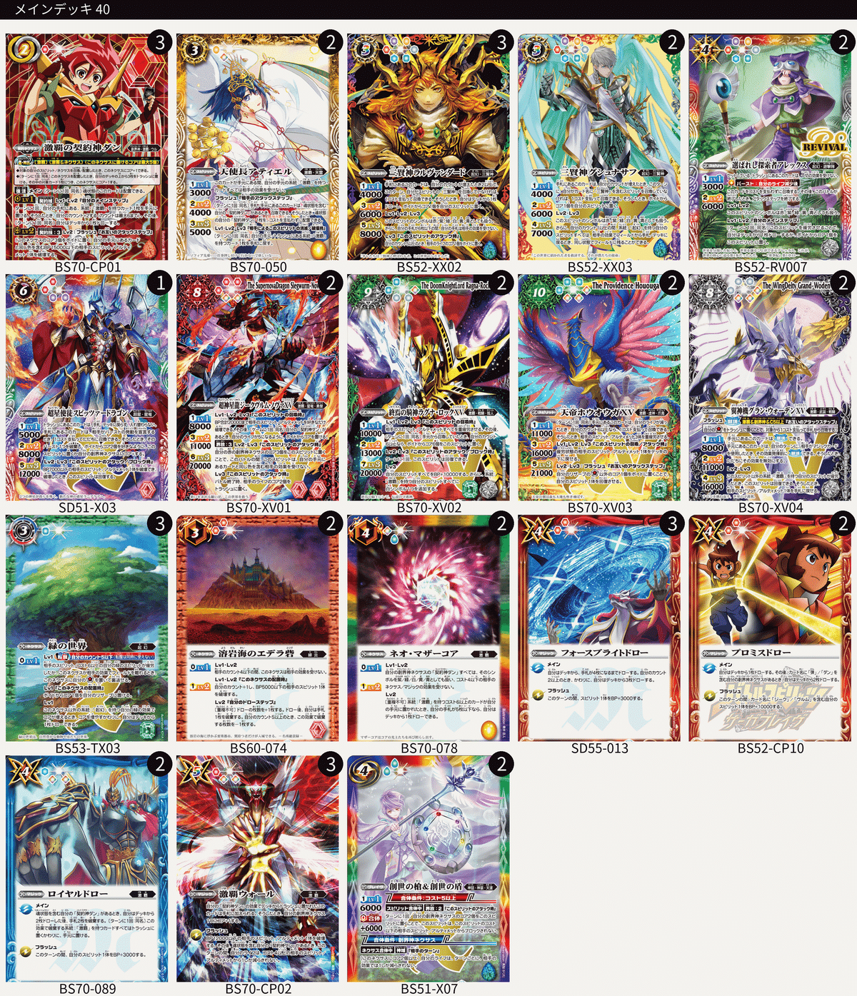 バトスピ激覇デッキプロフェット型