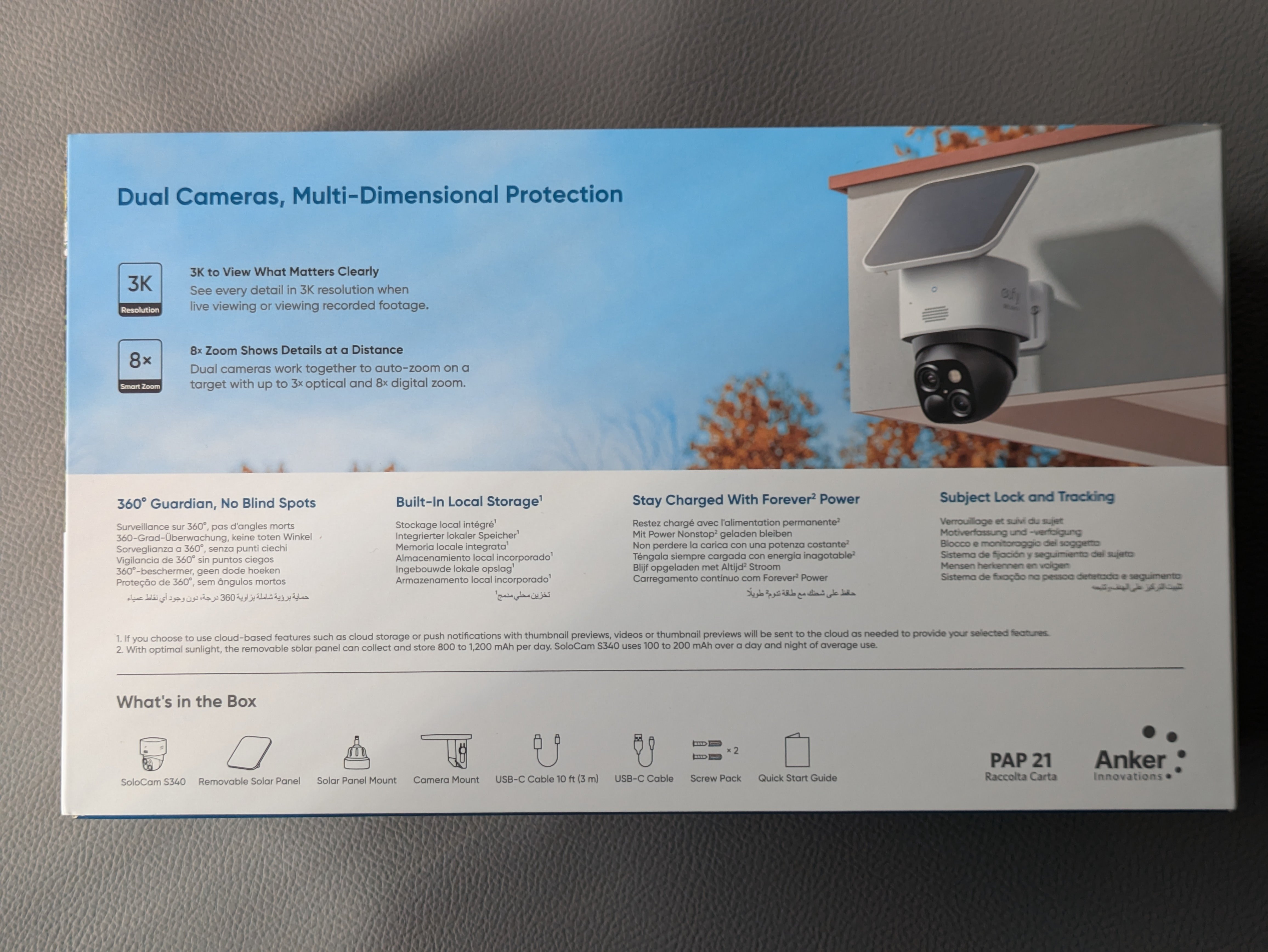 Anker eufy Security Solo Cam S340】防犯カメラを購入しました！ 安全