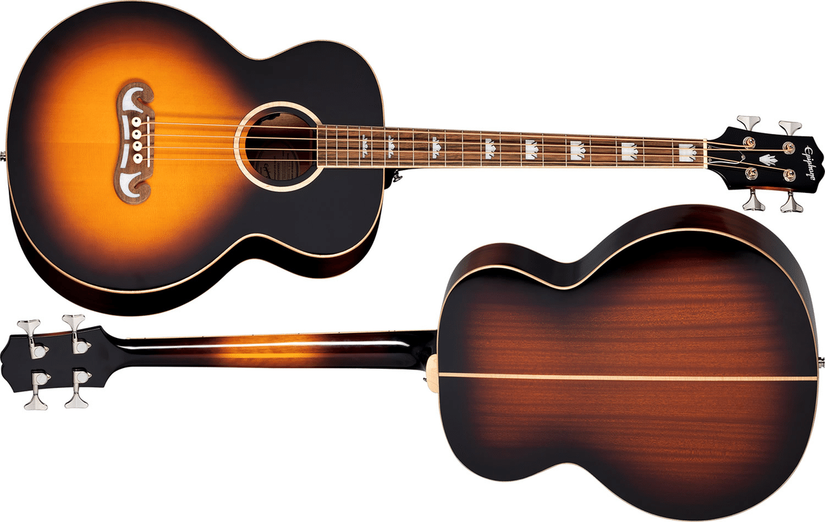 エピフォンによるエレアコベース「El Capitan J-200 Studio Bass