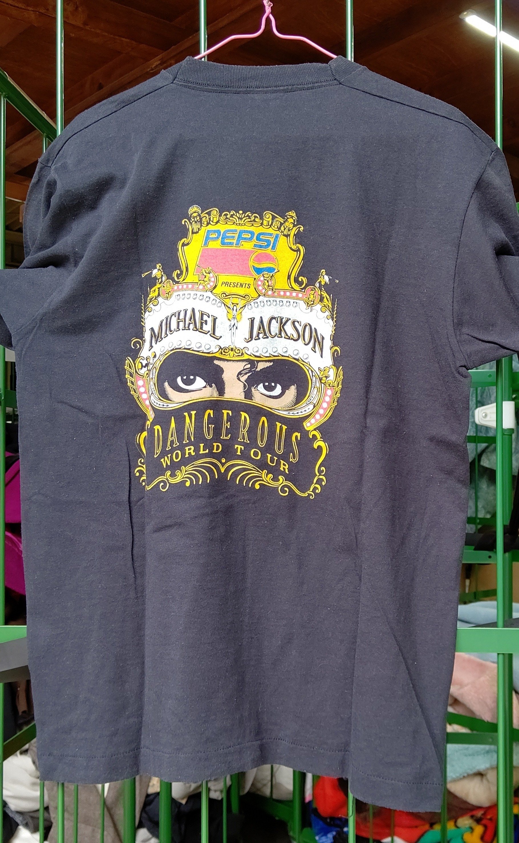 マイケル ジャクソン Tシャツ Lサイズ DANGEROUS TOURS 90s マイケル