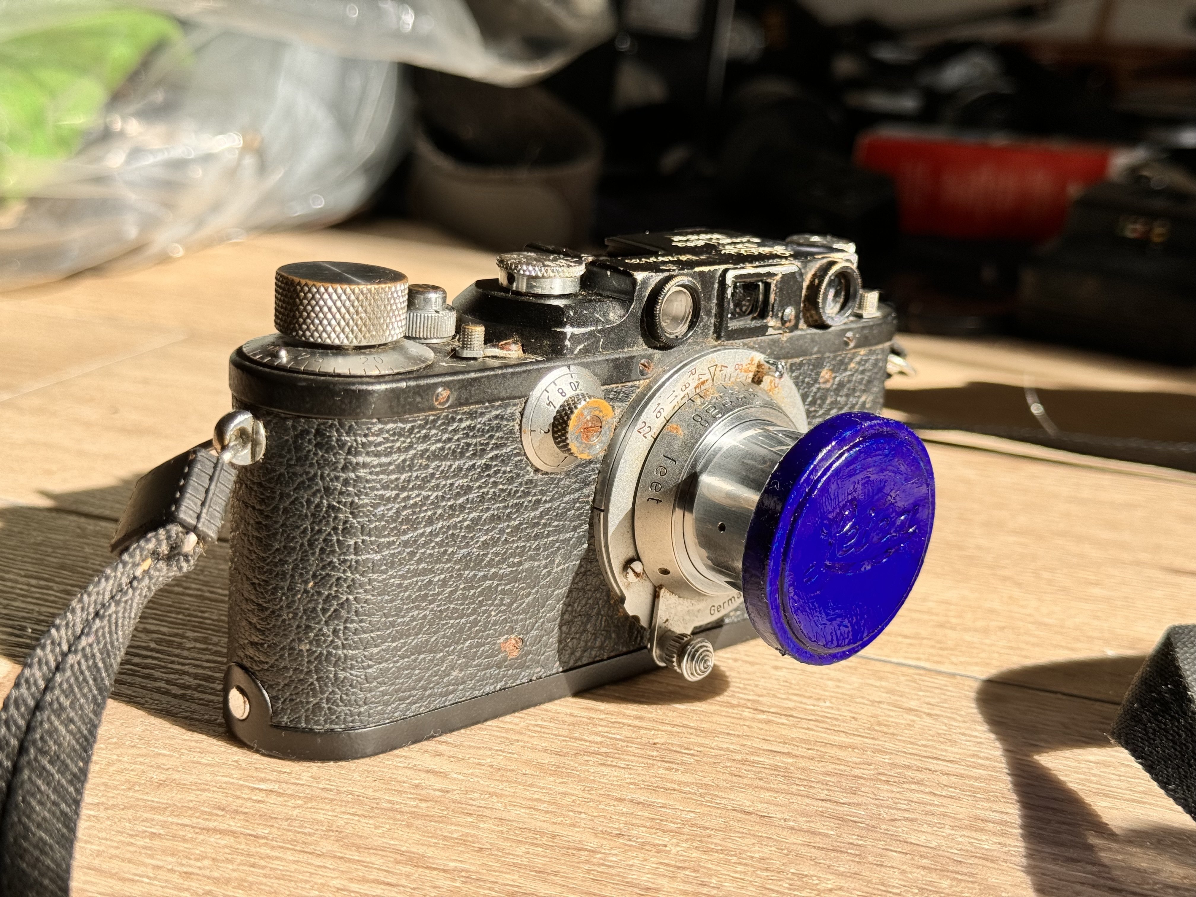 希少IIIb/幕極上】Leica IIIb 完動 二重像鮮明 105mm付 Leica IIIb