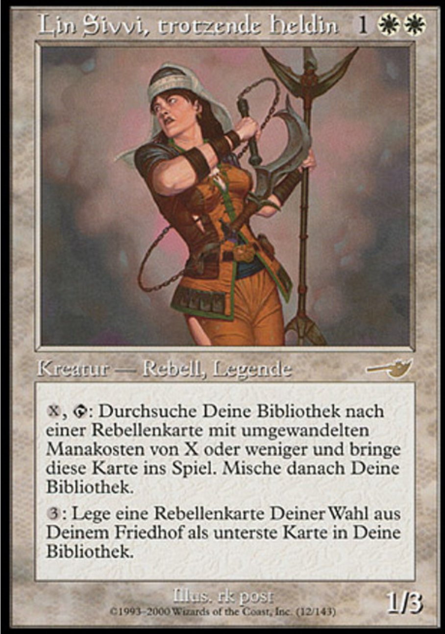 MTG ネメシス 果敢な勇士リン・シヴィー 中国語 繁体字 Foil MTG