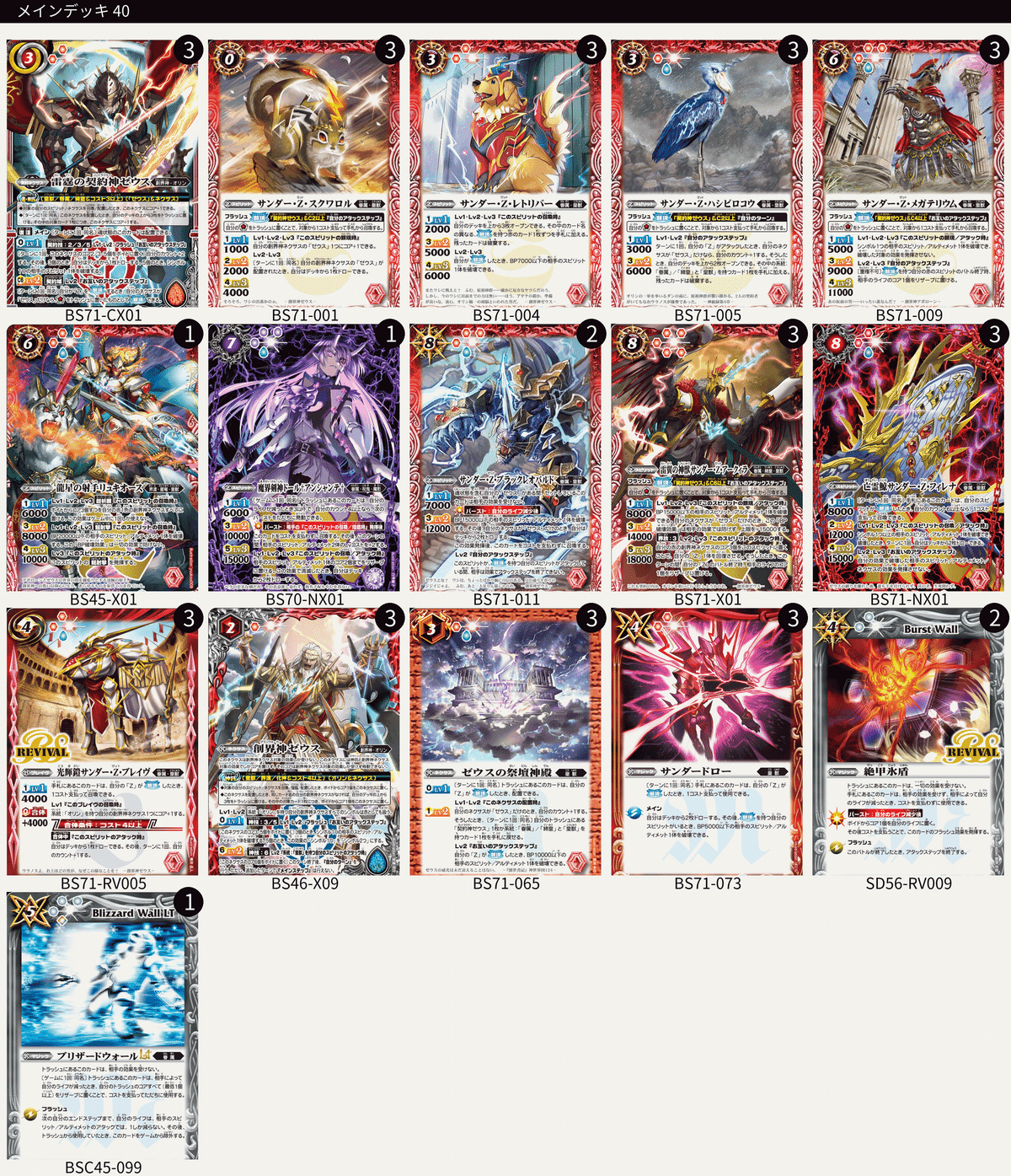 バトルスピリッツ】皇獣 デッキ バトルスピリッツ ゼウス 皇獣 デッキ