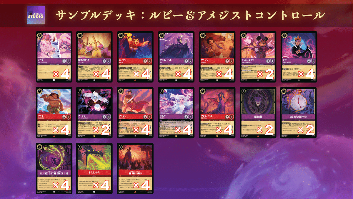 Tial1】ロルカナ ルビーアメジスト 優勝デッキ【1弾から勝つ】⑤