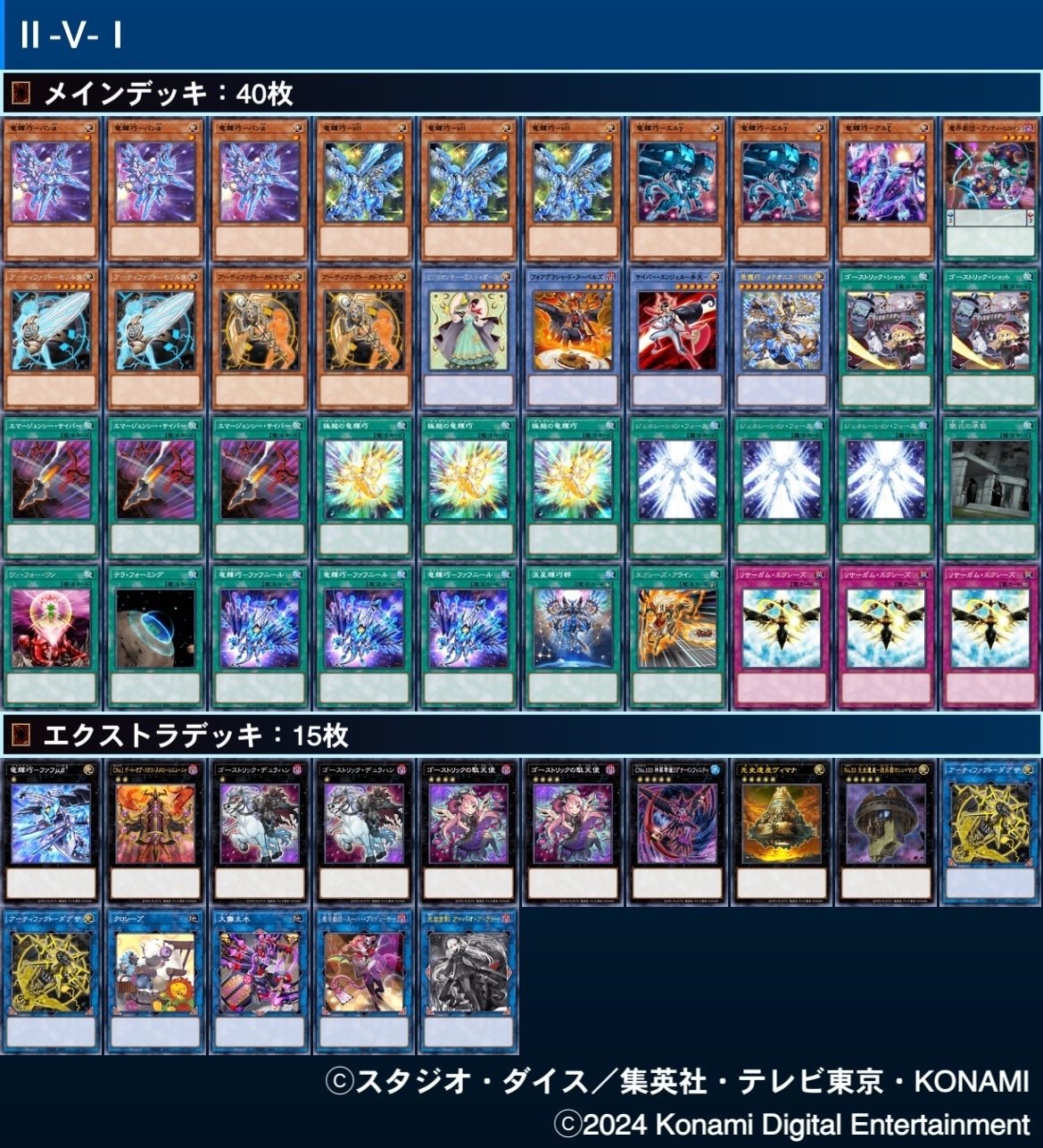 遊戯王 OCG デッキ紹介「Ⅱ-V-I」｜どぶ