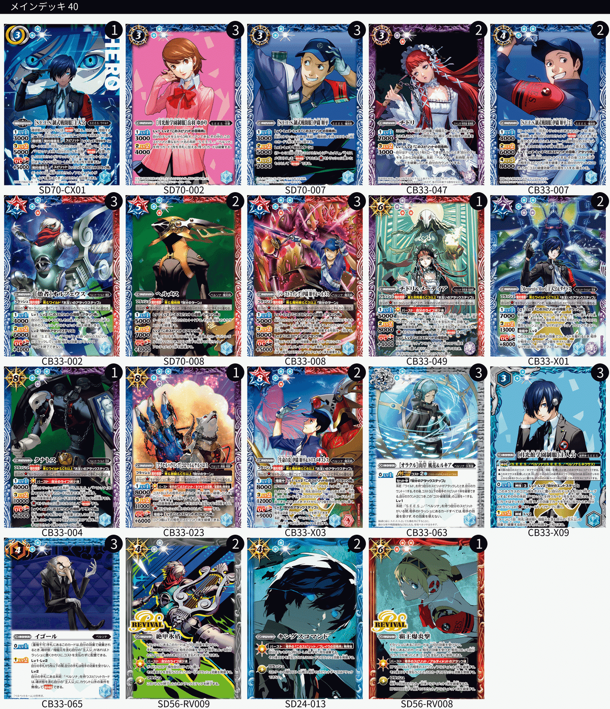 ペルソナ デッキ 主人公 順平 明彦パーツ付き ペルソナ デッキ 主人公