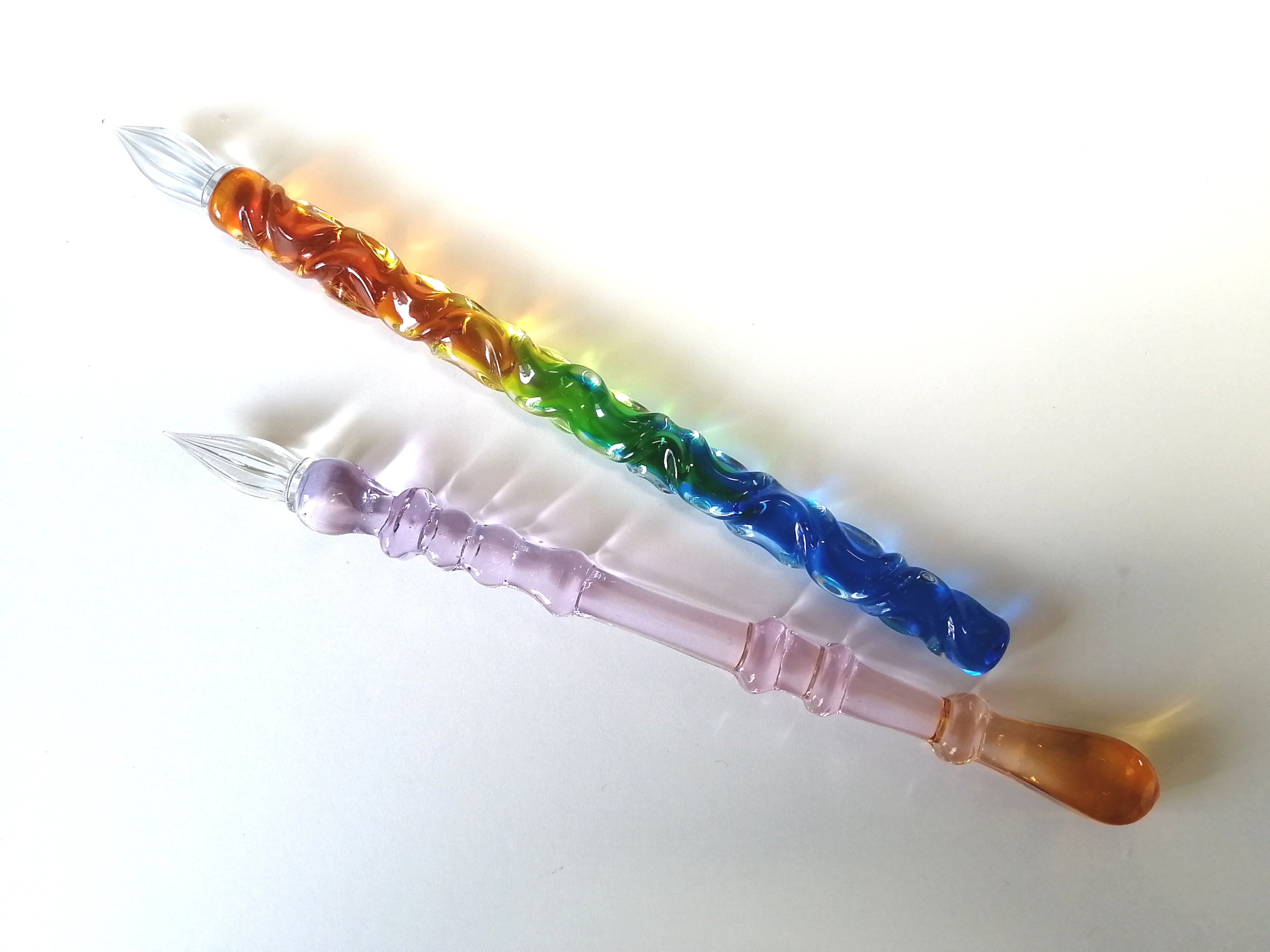 OfunaGlass ピンク ガラスペン インク付き 川口剛 川口剛（さとうきび