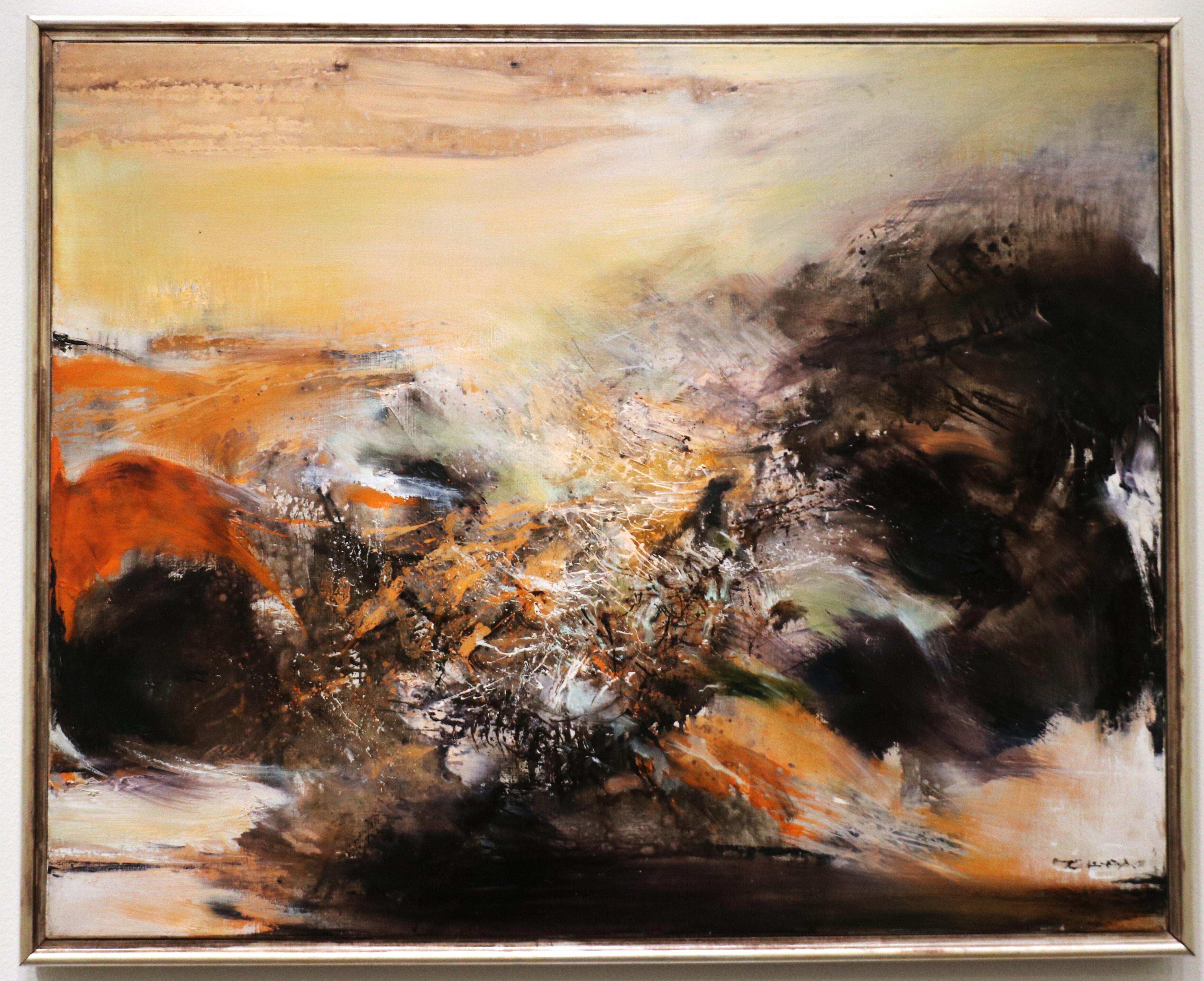 ザオ・ウーキー◾️25.06.60◾️赤×黒◾️ZAO WOU-KI◾️抽象画