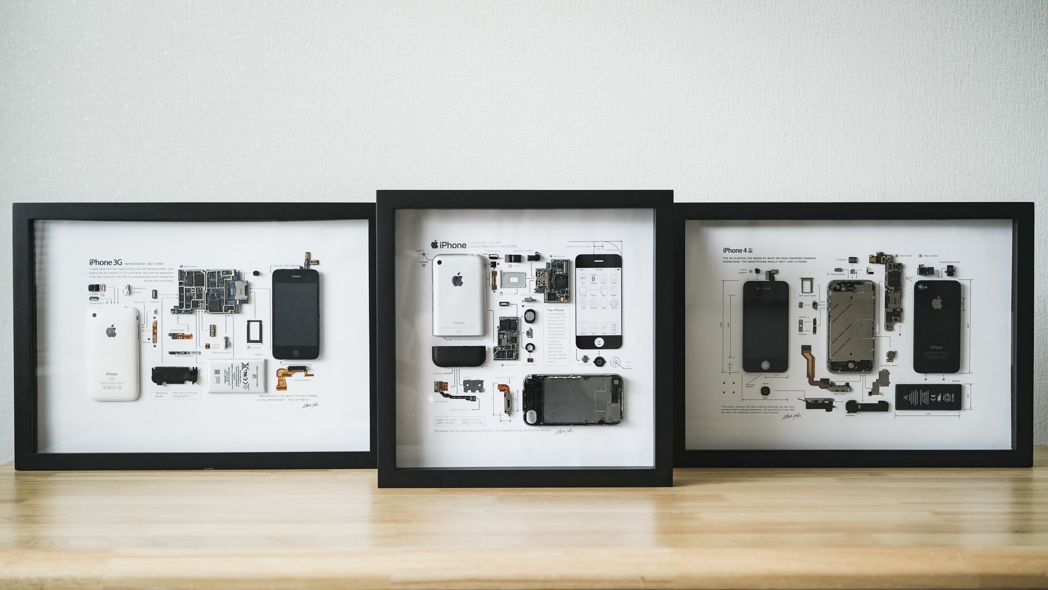 Apple好きに超オススメ】Grid Studioの初代iPhone分解アートレビュー