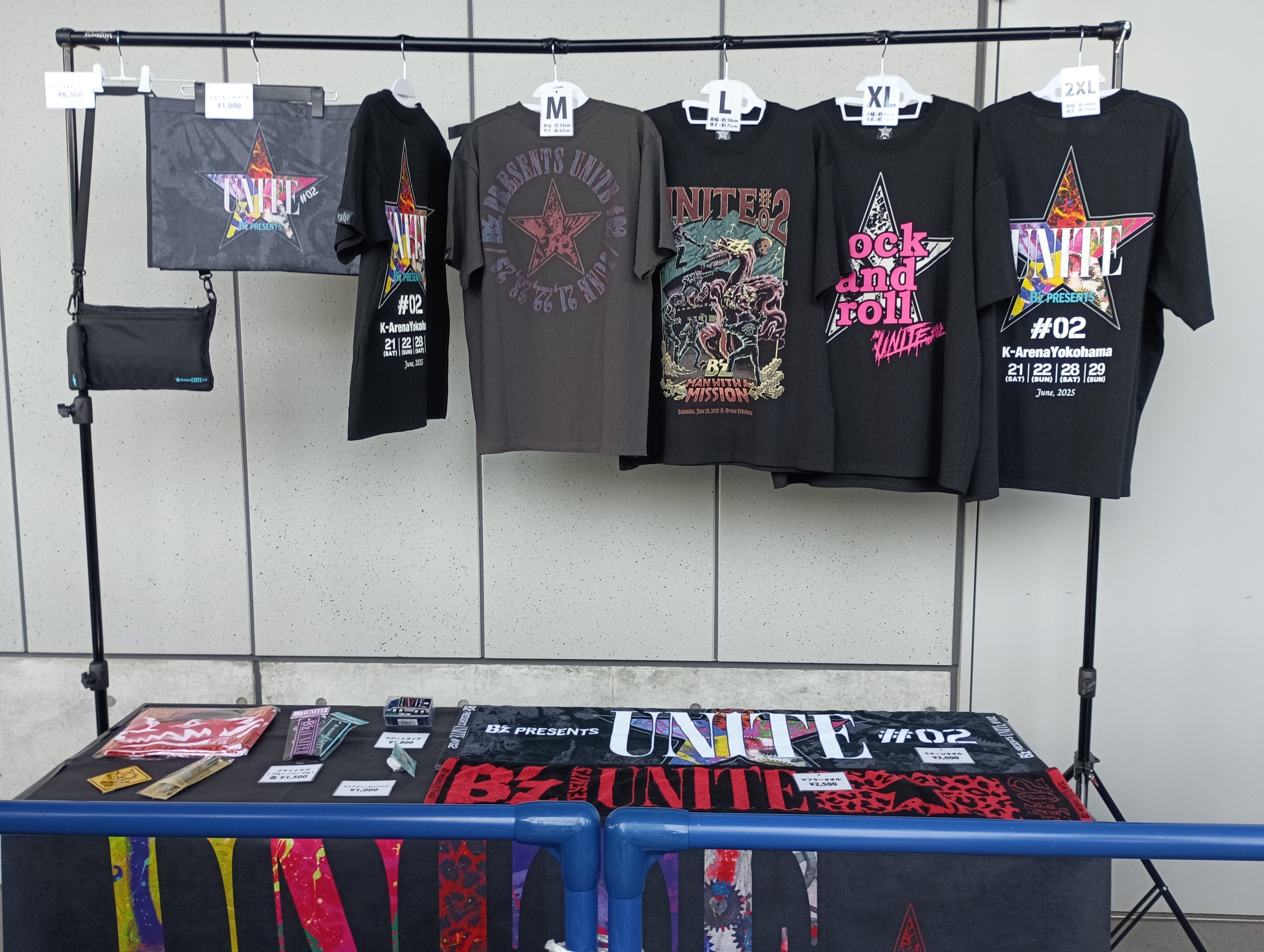 B'z マンウィズ コラボTシャツ マンウィズアミッション UNITE #02 B'z