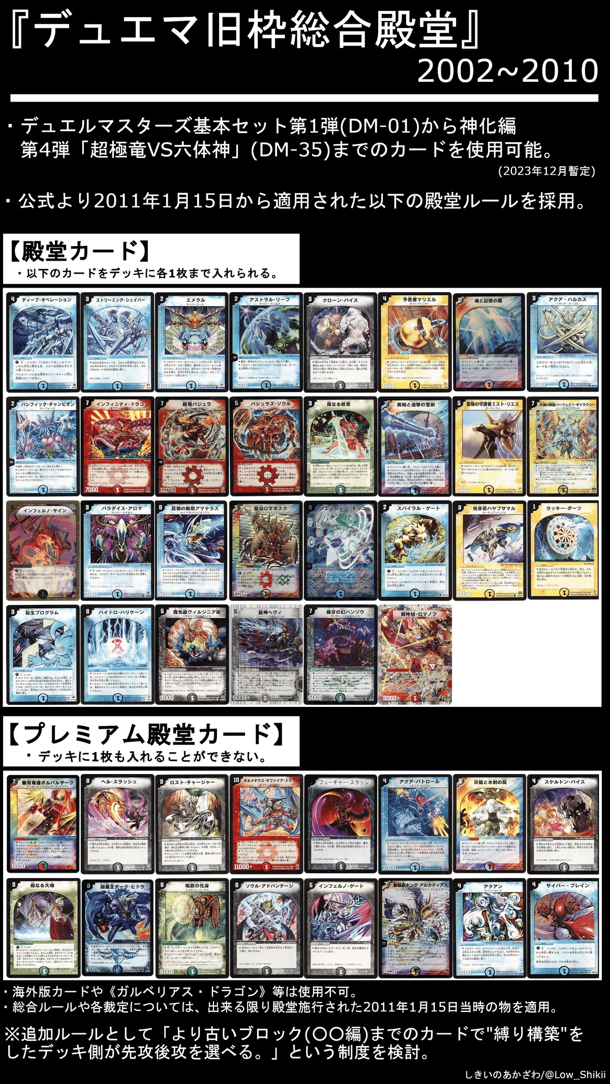 デュエマ】旧枠 デアリサバイバーデッキ【ダークティアラγ プロモ入り