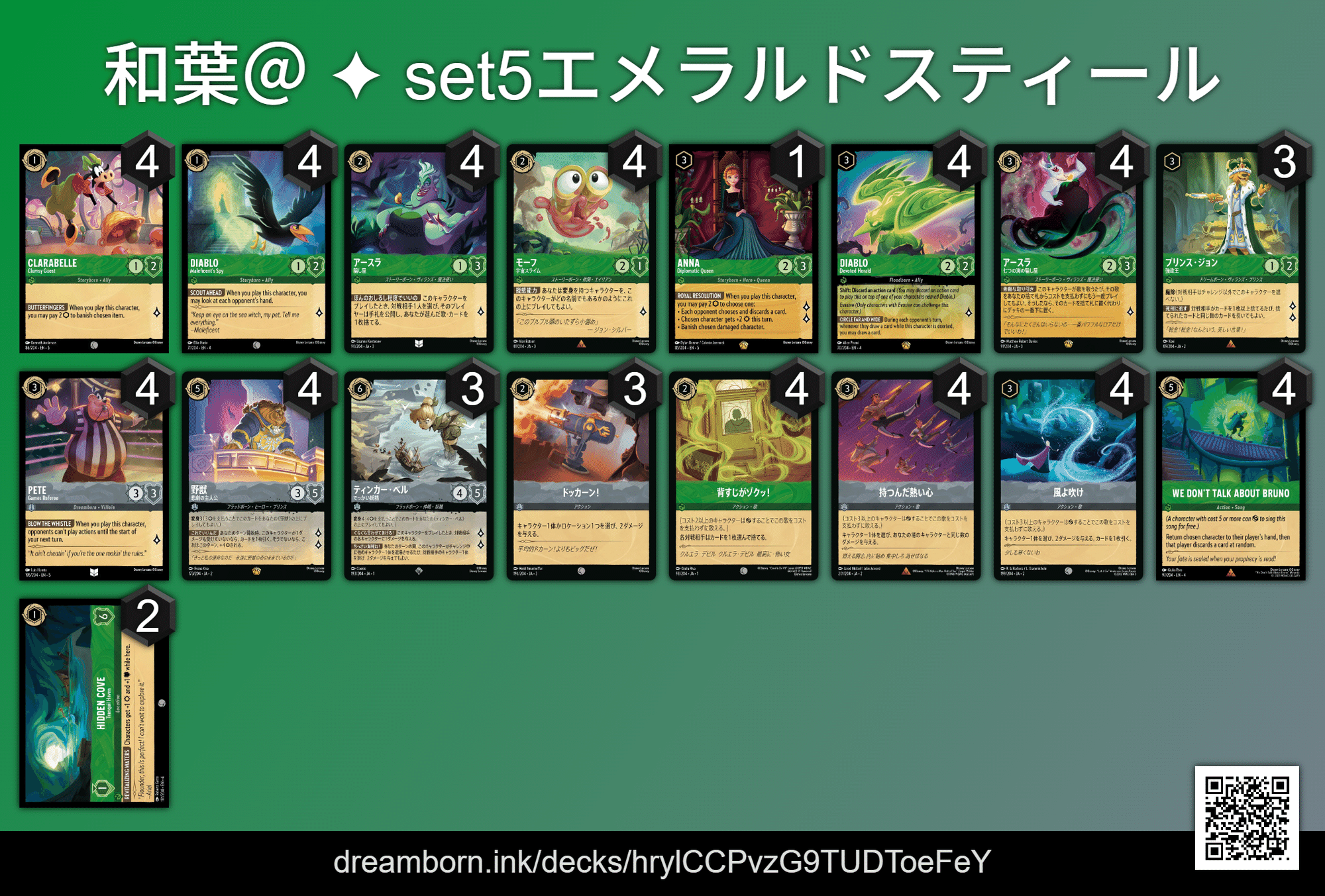 ロルカナ アンバースティール デッキ 5弾環境 デッキパーツ ロルカナ