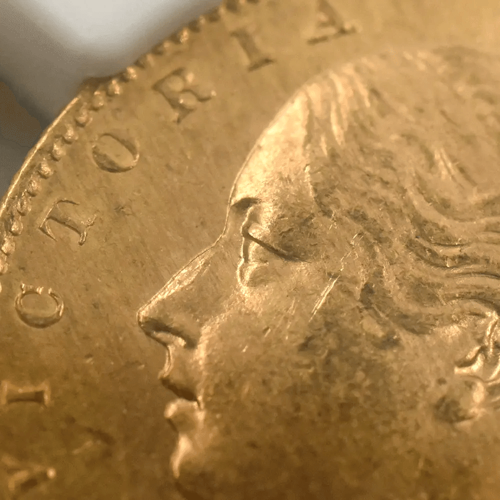 1871 ヴィクトリア女王 ヤングヘッド ソブリン金貨 NGC MS65｜小川竜一