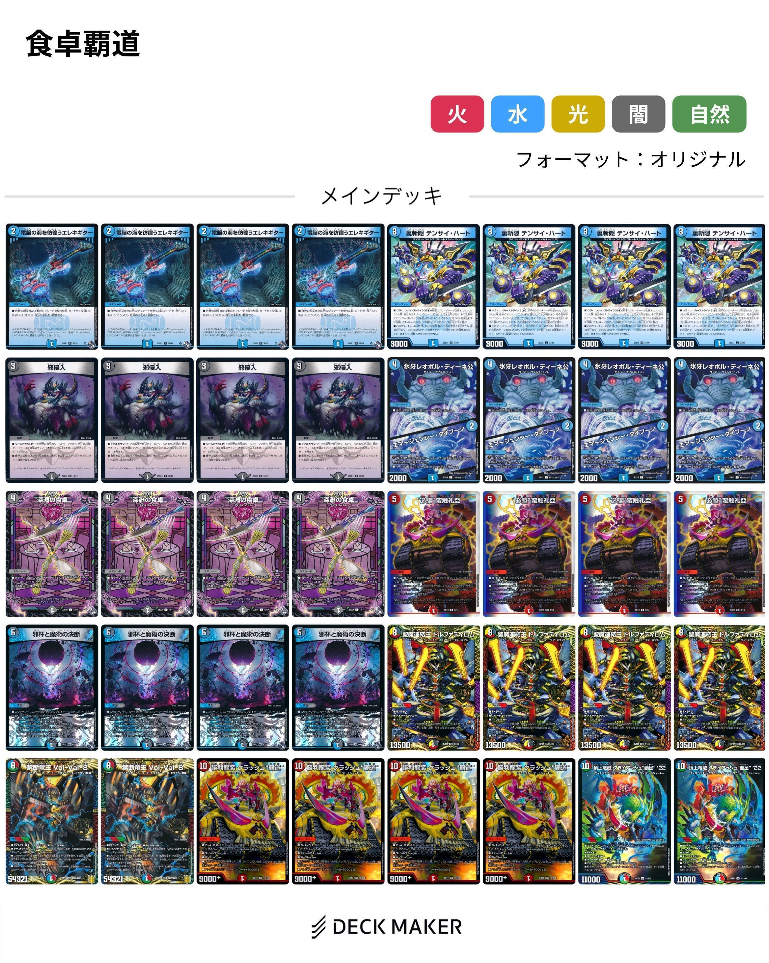 デュエマ】【格安（？）デッキ】4ターン目の蹂躙！食卓覇道でEXターン