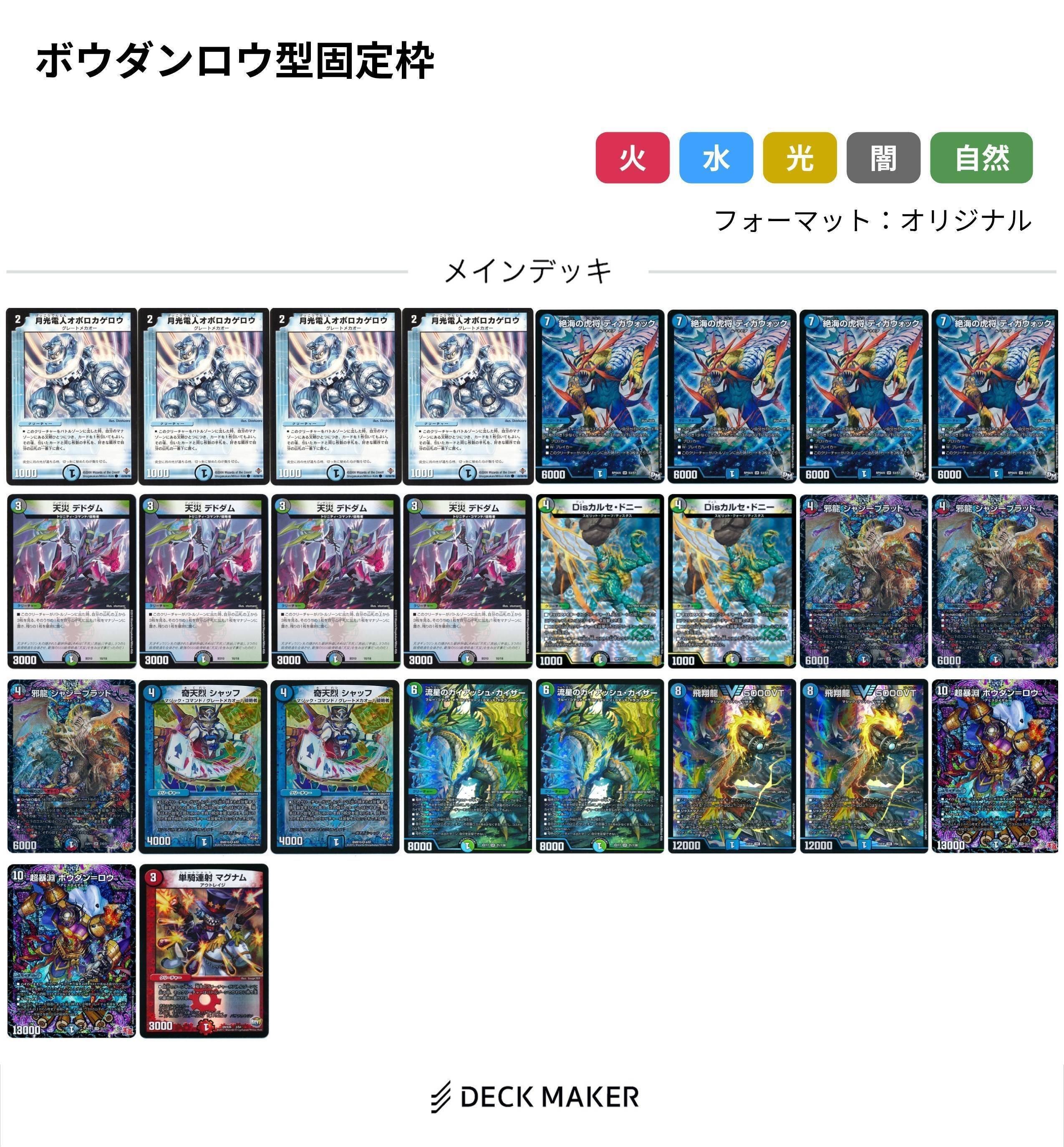 デュエルマスターズ オボロティガウォック デッキ 微高レート 微高