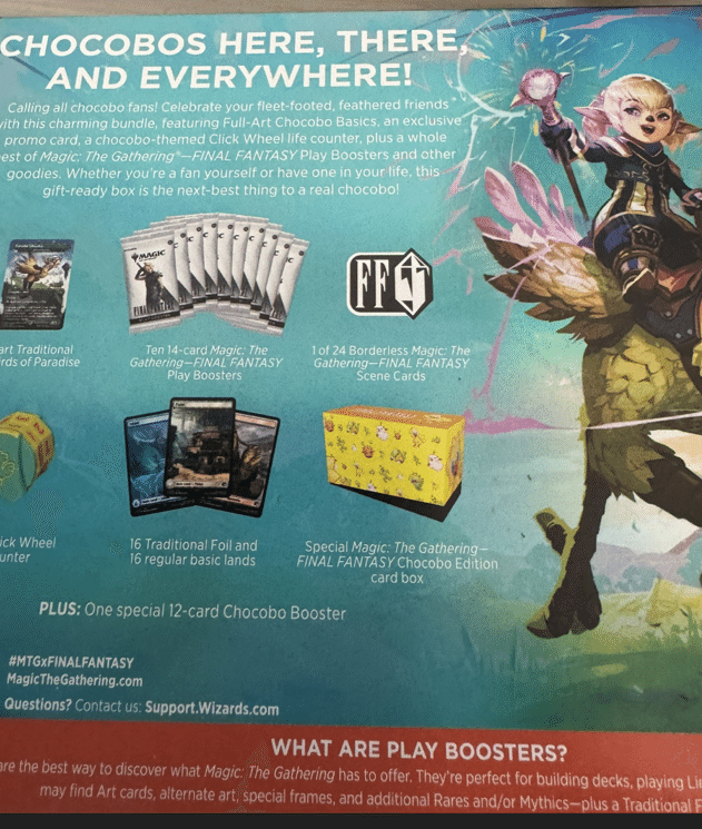 4box チョコボ・バンドル 開封済 チョコボブースターのみ欠品 4box