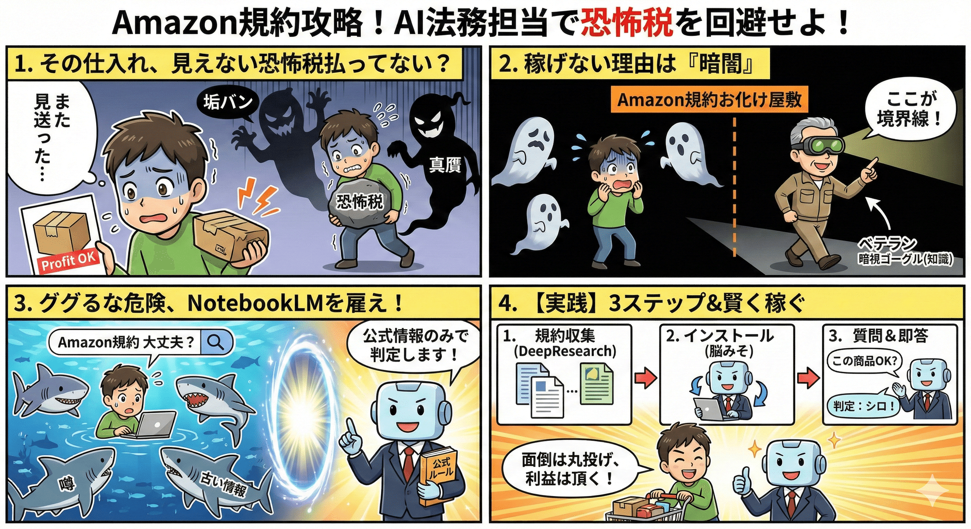 その仕入れ、見えない恐怖税払ってない？Amazonの難解な規約を、AIで