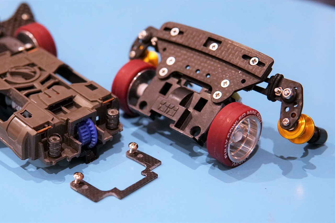 ミニ四駆 MSフレキ 完成マシン 蛍光機甲Ver. 海外優勝仕様 タミヤ 86