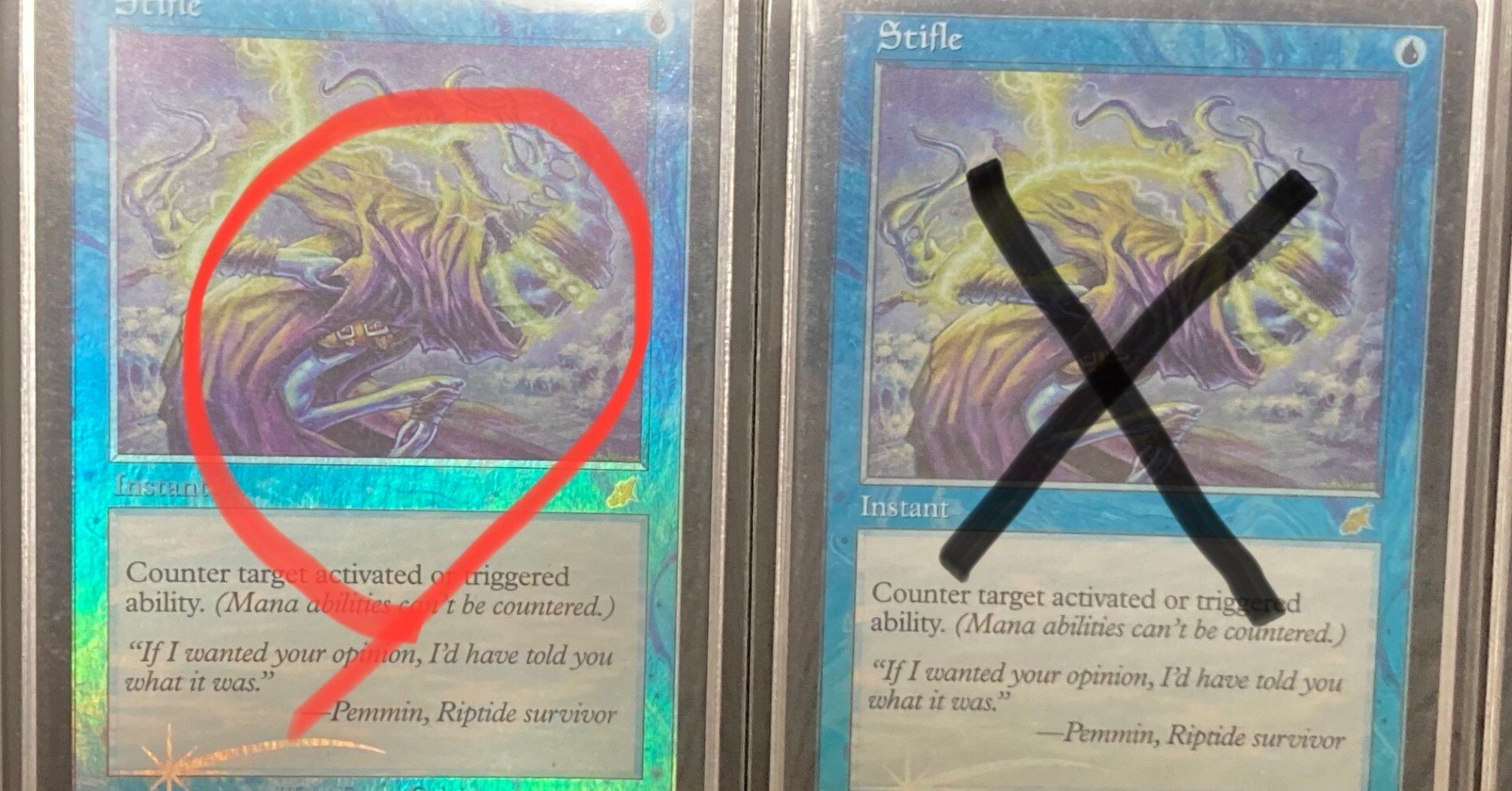 もみ消し Stifle ジャッジ褒賞[DCIマーク] MTG foil もみ消し Stifle