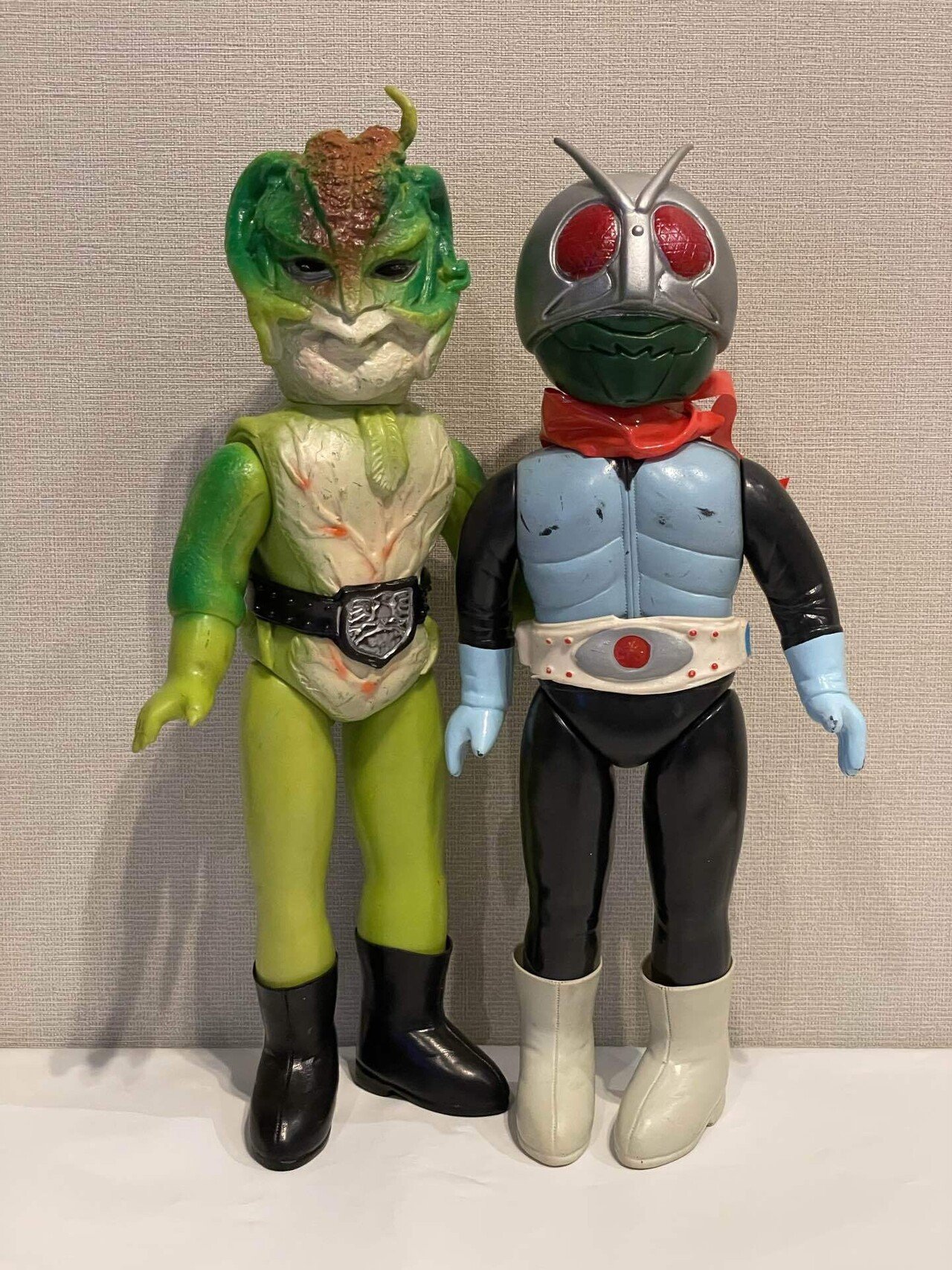 当時物・超激レア 仮面ライダー ショッカー怪人 蜘蛛男 クモ男 珍色