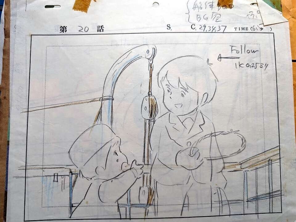 激レア】母をたずねて三千里 セル画 イラスト 宮崎駿 高畑勲 激レア