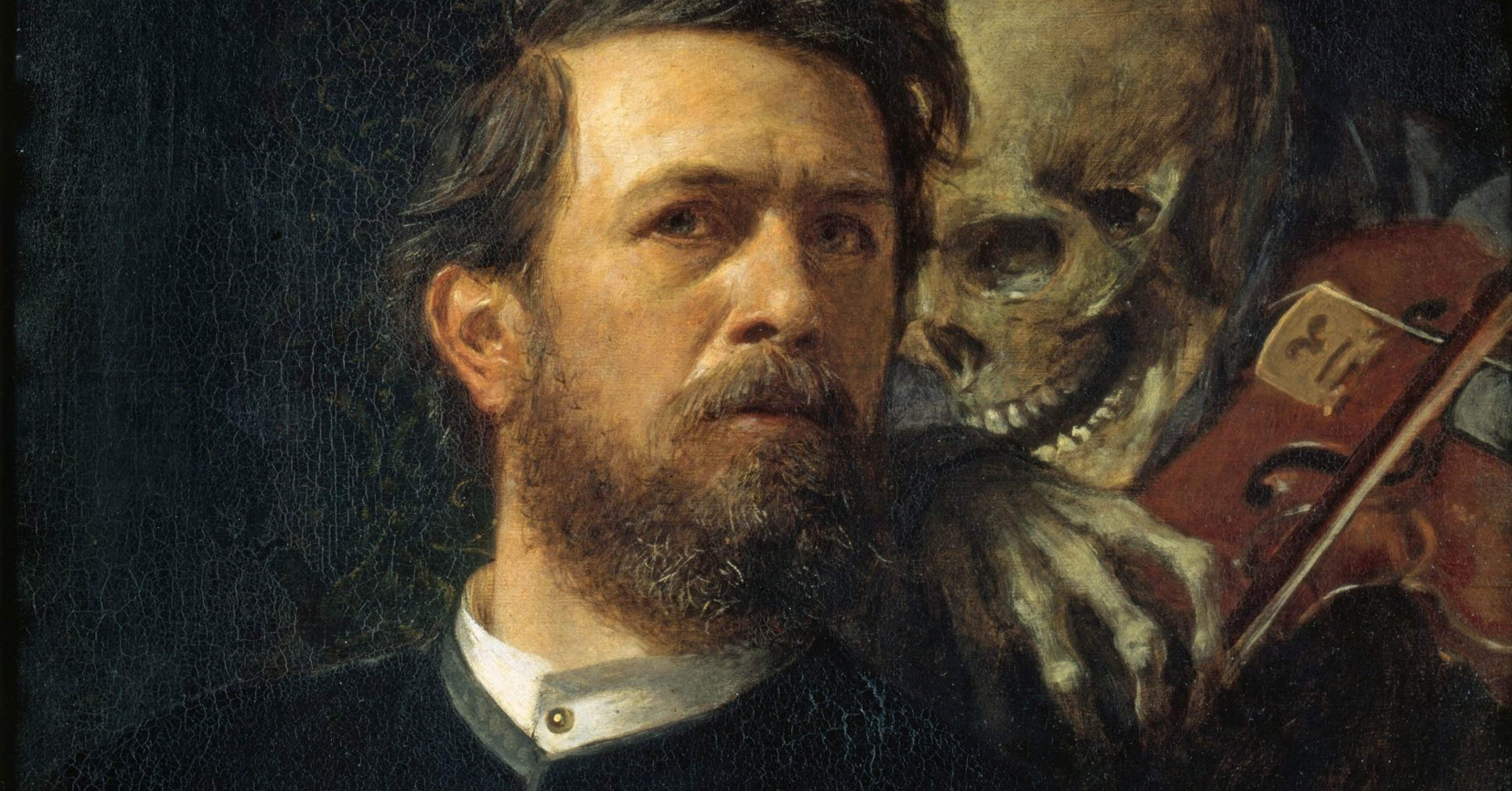 ヴァイオリンを弾く死神のいる自画像｜東京備忘録