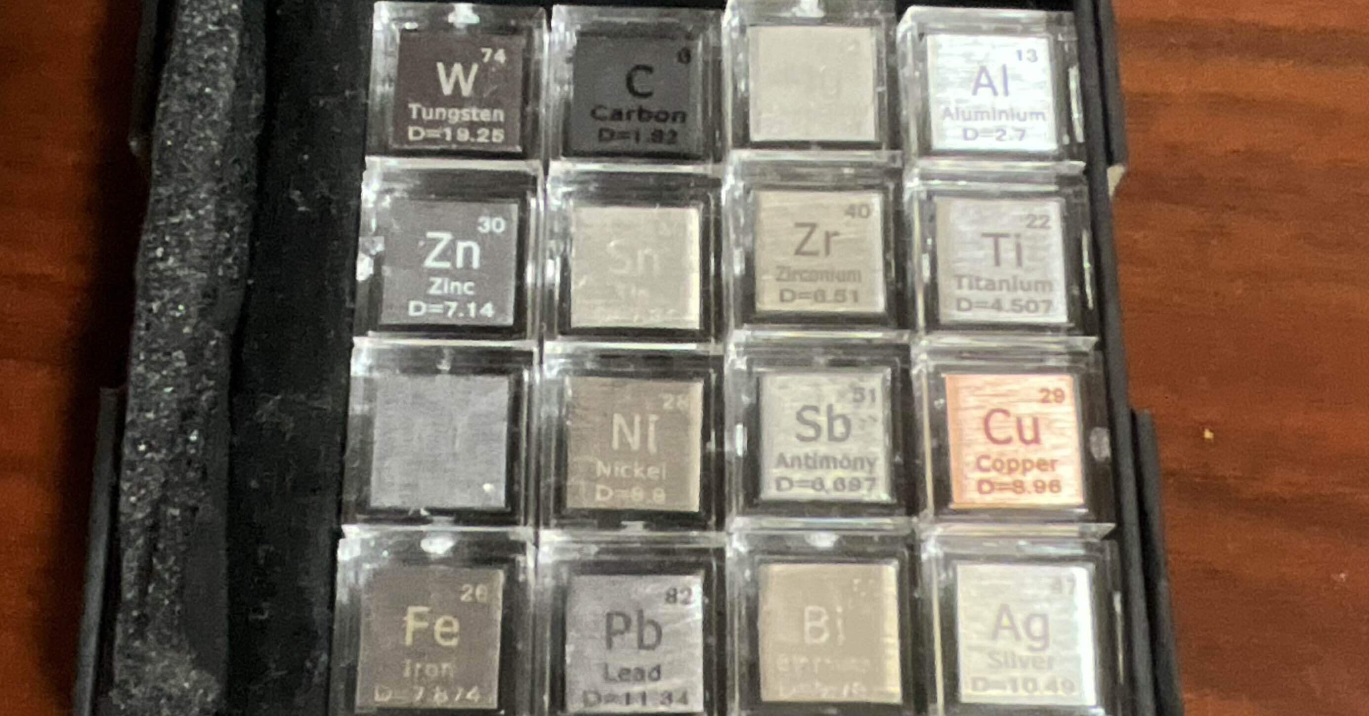 5点まとめて レアメタル インゴット 元素キューブ Ni ニッケル 5点