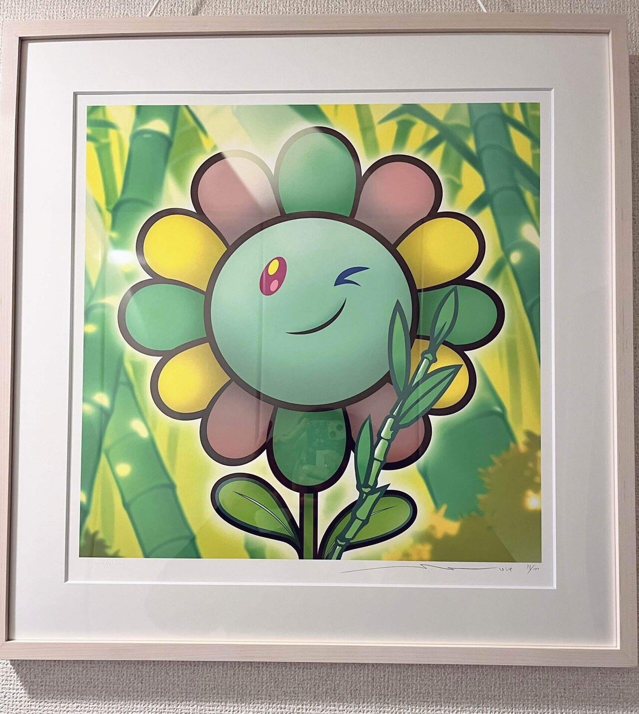 村上隆 Murakami.Flower #4441 ウォーホル迷彩 版画 村上隆 Murakami