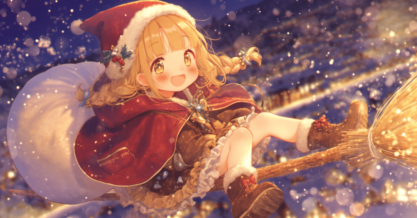 イラスト紹介｜もうクリスマス！？ハロウィンまだだよ？｜ぷわぽのん