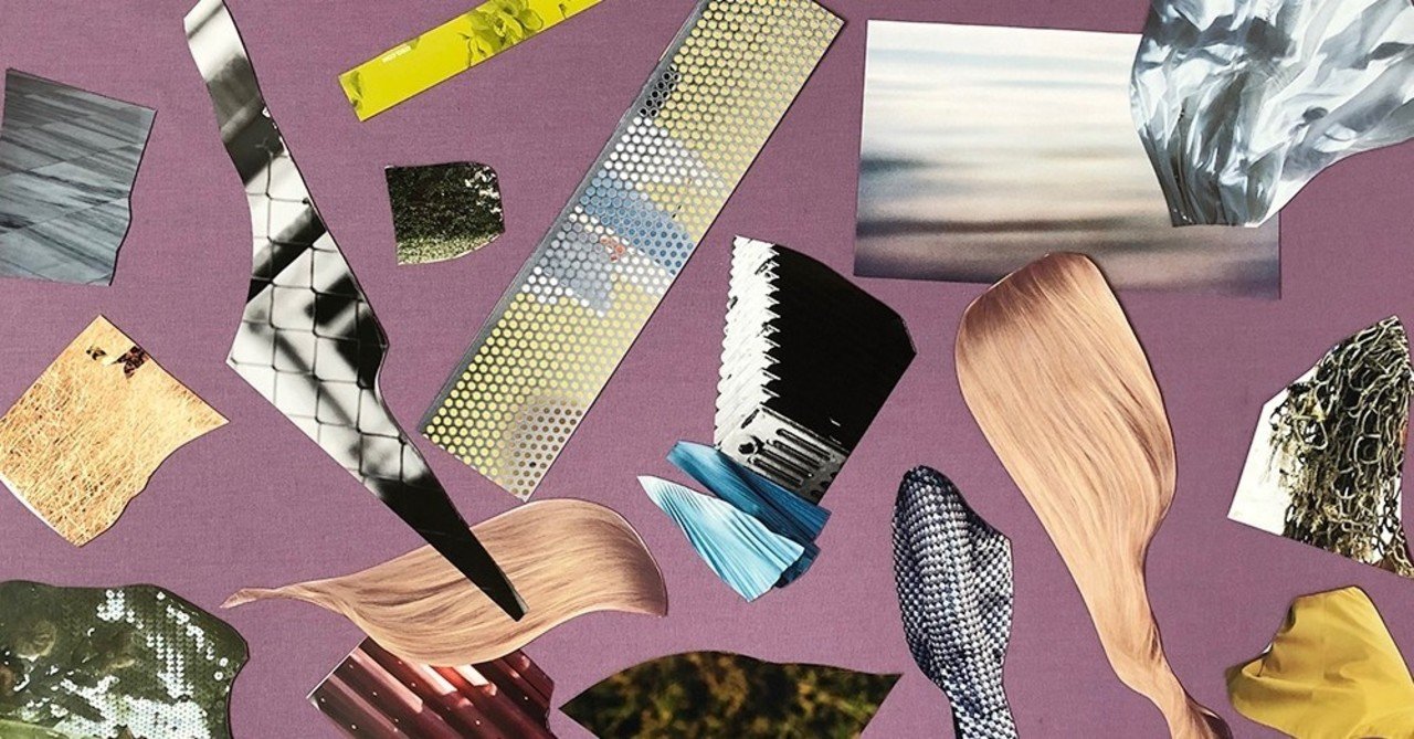 抽象的なコラージュ｜me to te