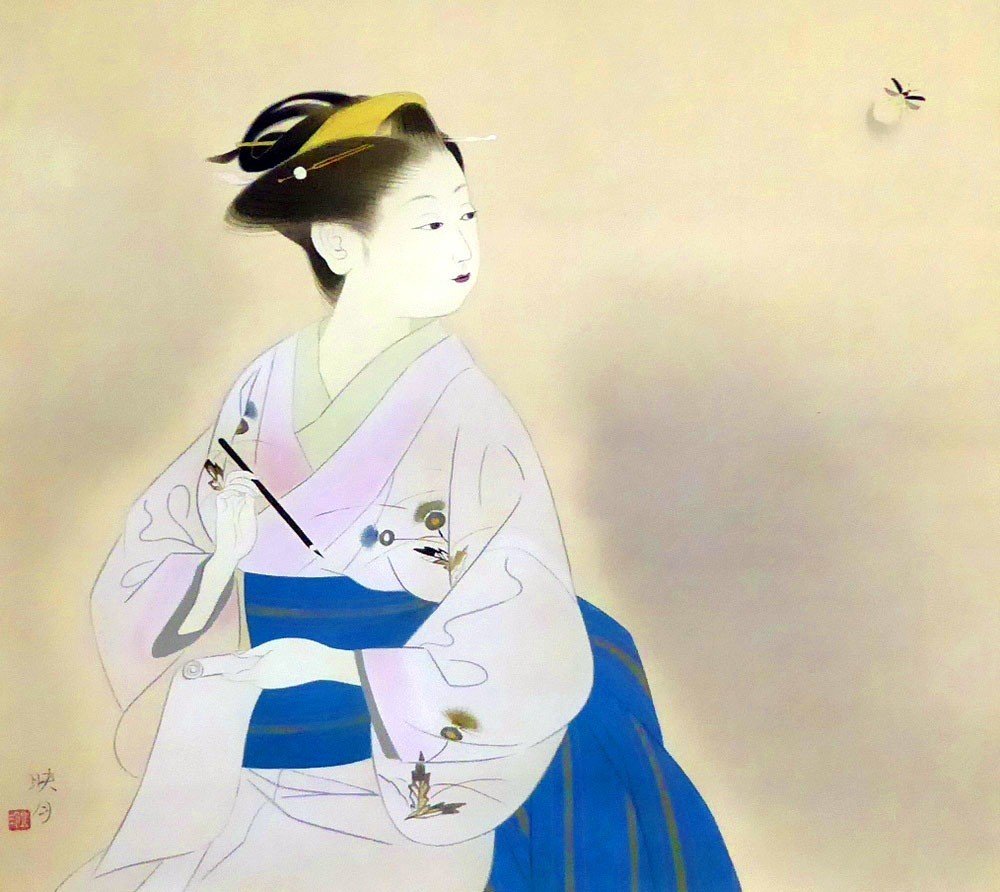 北沢映月 四季美人 うつき 「初春 北沢 染織・工芸・絵画の展覧会